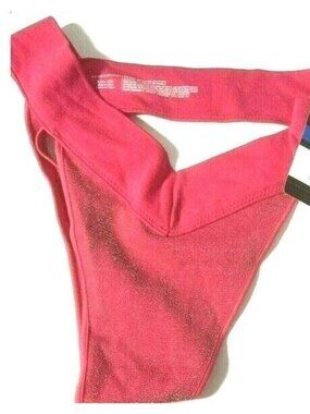 Womens No Boundaries 2 Pairs Seamless V-Thong Panties XXL 2XL Fuchsia Burst BOHO